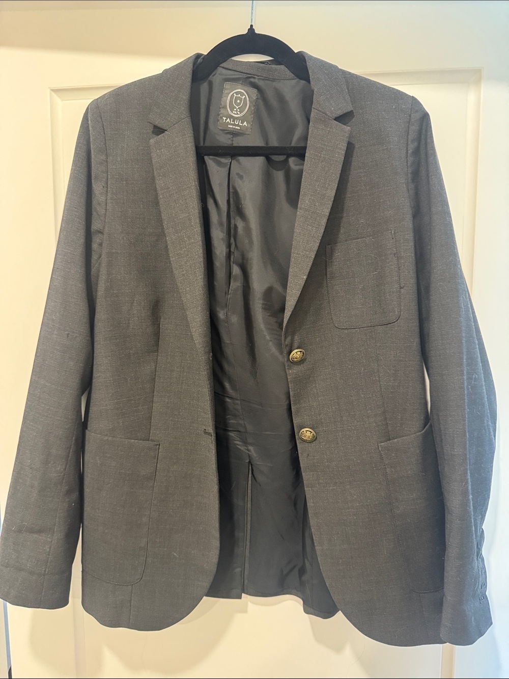 Aritzia Talula Gray Blazer - Two-Button Sport Coat